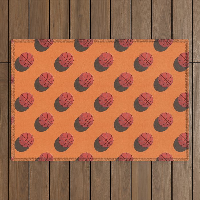 BALLS Basketball - indoor - pattern Outdoor Rug Gallery Image 1
