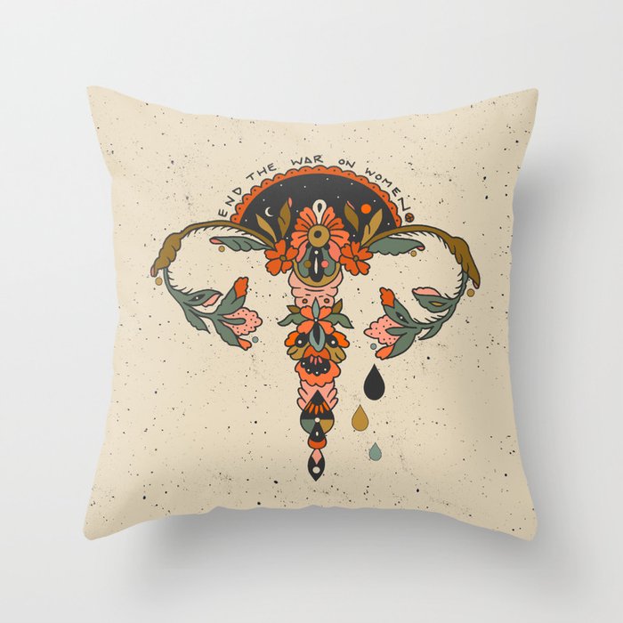 End the War on Women Throw Pillow Gallery Image 6