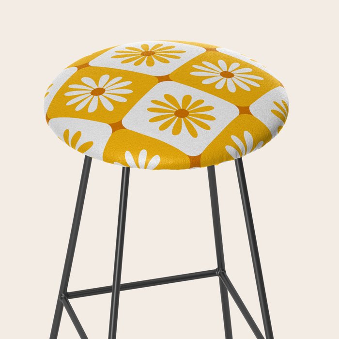 Checkered Daisies - Yellow Stool Gallery Image 2