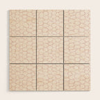 Abstract organic dots - soft baby pink pattern Wood Wall Art Gallery Image 1