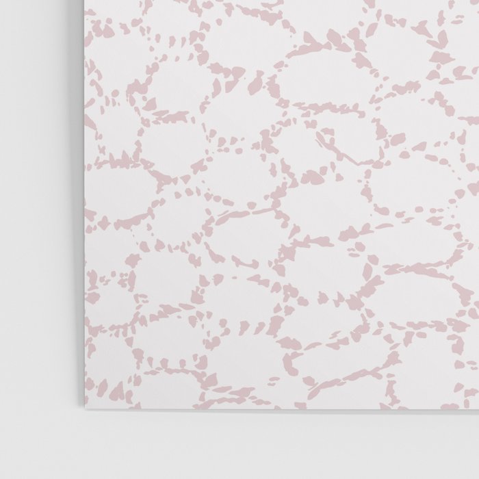 Abstract organic dots - soft baby pink pattern Poster Gallery Image 3