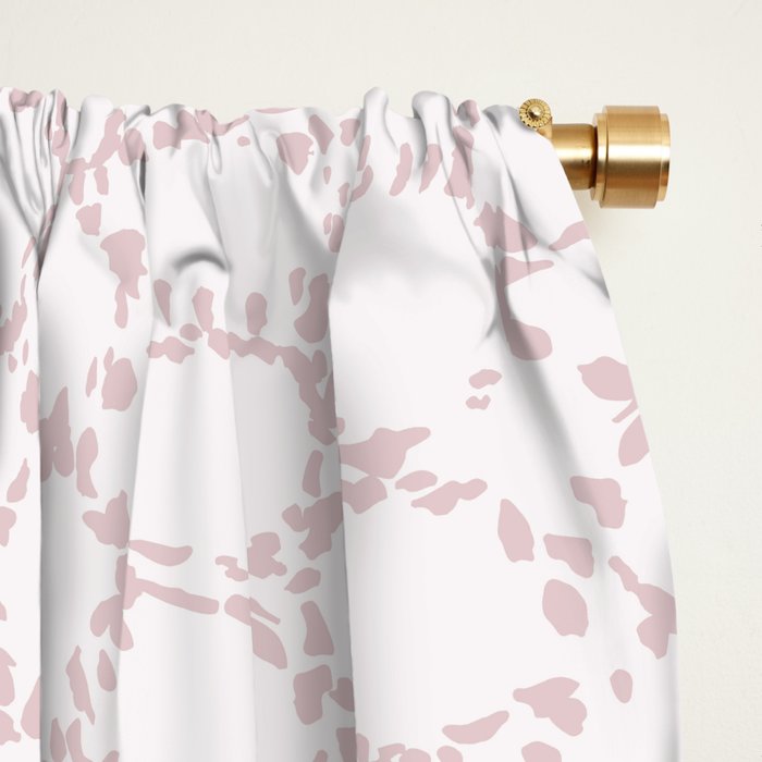 Abstract organic dots - soft baby pink pattern Window Curtain Gallery Image 2