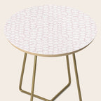 Abstract organic dots - soft baby pink pattern Side Table Gallery Image 2