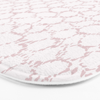 Abstract organic dots - soft baby pink pattern Bath Mat Gallery Image 3