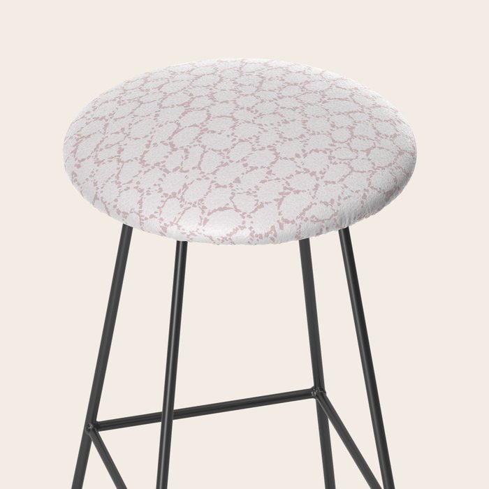 Abstract organic dots - soft baby pink pattern Stool Gallery Image 2