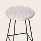 Abstract organic dots - soft baby pink pattern Stool Gallery Image 2