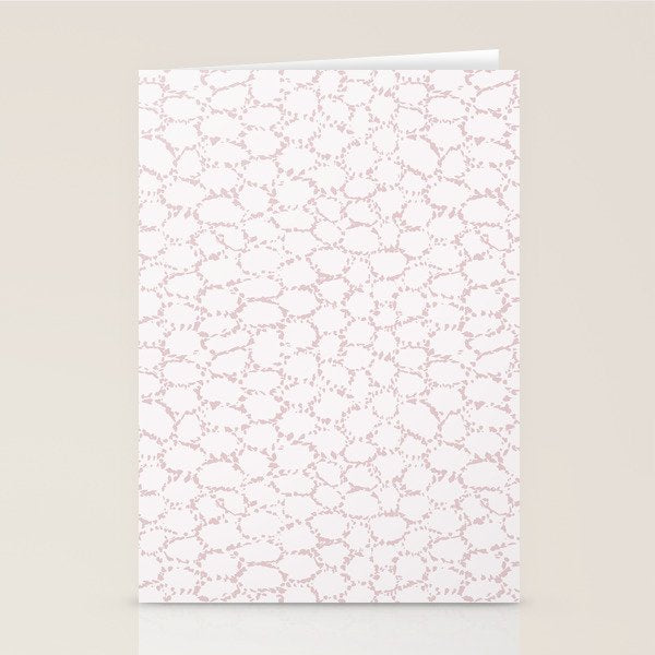 Abstract organic dots - soft baby pink pattern Stationery Card Gallery Image 2