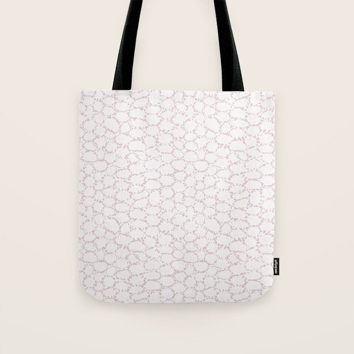 Abstract organic dots - soft baby pink pattern Tote Bag Gallery Image 1