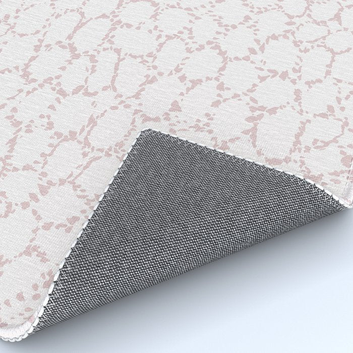 Abstract organic dots - soft baby pink pattern Rug Gallery Image 4