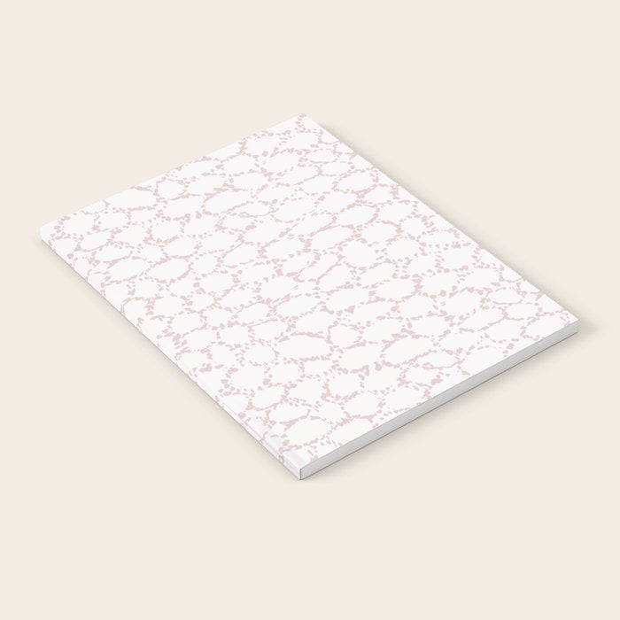 Abstract organic dots - soft baby pink pattern Notebook Gallery Image 2