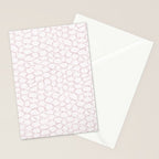 Abstract organic dots - soft baby pink pattern Stationery Card Gallery Image 2