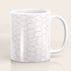 Abstract organic dots - soft baby pink pattern Coffee Mug Gallery Image 1