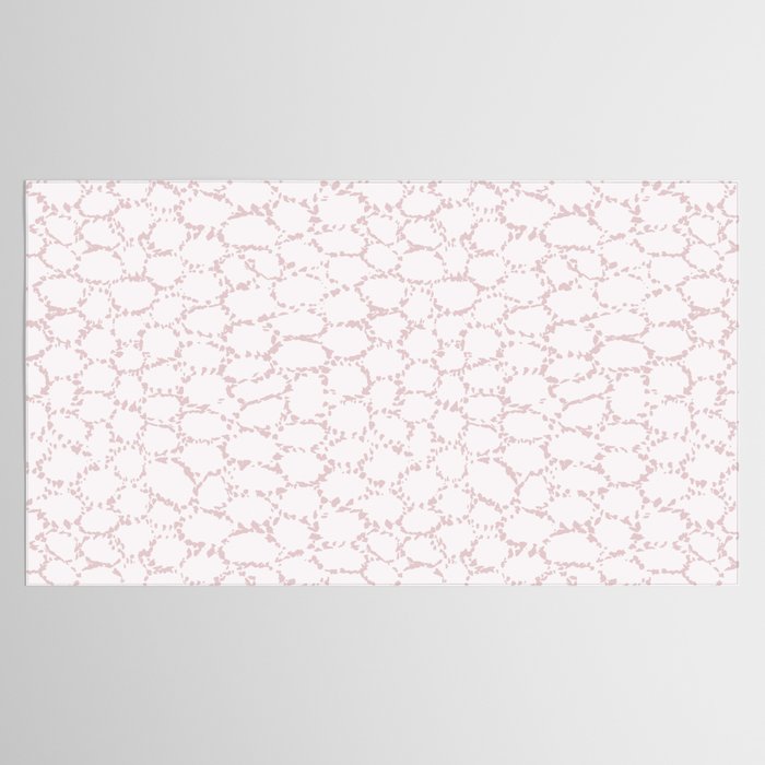 Abstract organic dots - soft baby pink pattern Tablecloth Gallery Image 2