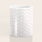 Abstract organic dots - soft baby pink pattern Coffee Mug Gallery Image 4