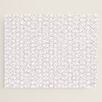 Abstract organic dots - soft baby pink pattern Jigsaw Puzzle Gallery Image 1