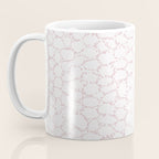 Abstract organic dots - soft baby pink pattern Coffee Mug Gallery Image 3