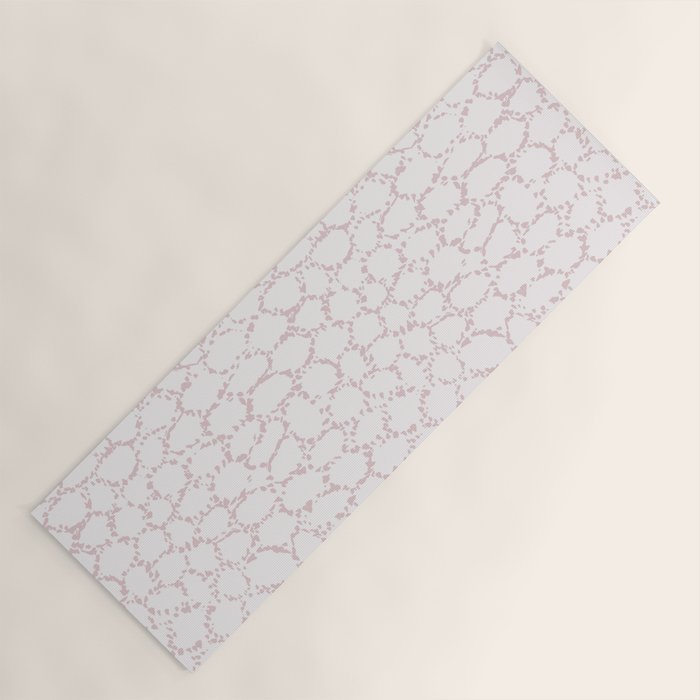 Abstract organic dots - soft baby pink pattern Yoga Mat Gallery Image 1