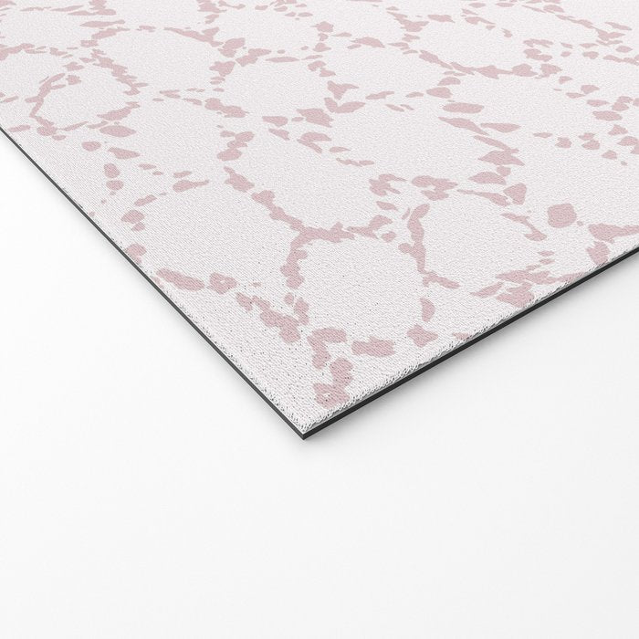 Abstract organic dots - soft baby pink pattern Welcome Mat Gallery Image 2