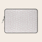 Abstract organic dots - soft baby pink pattern Laptop Sleeve Gallery Image 1