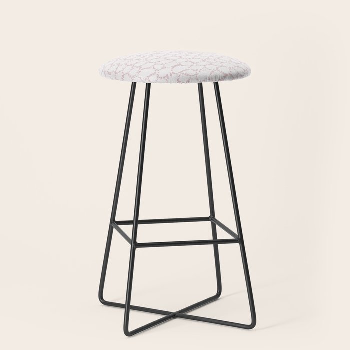 Abstract organic dots - soft baby pink pattern Stool Gallery Image 1