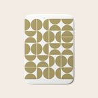Mid Century Modern Geometric 04 Flat Gold Bath Mat Gallery Image 1