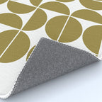 Mid Century Modern Geometric 04 Flat Gold Rug Gallery Image 4