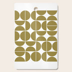 Mid Century Modern Geometric 04 Flat Gold Cutting Board Gallery Image 1