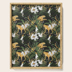 Cheetah in the glamorous nocturnal jungle Serving Tray Gallery Image 1