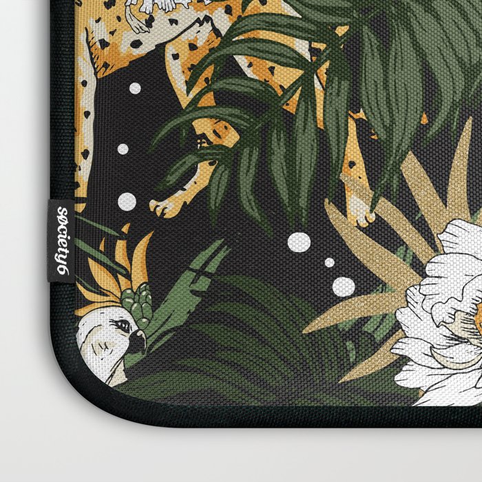 Cheetah in the glamorous nocturnal jungle Laptop Sleeve Gallery Image 3