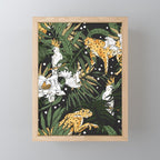 Cheetah in the glamorous nocturnal jungle Mini Art Print Gallery Image 1