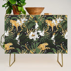Cheetah in the glamorous nocturnal jungle Credenza Gallery Image 1