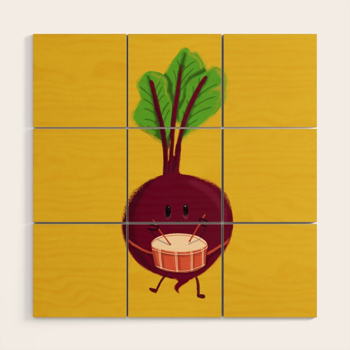Beet's drum beat Wood Wall Art Gallery Image 1