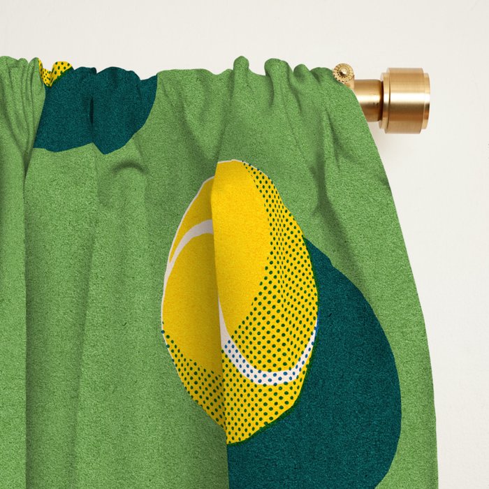 BALLS Tennis - grass court - pattern Window Curtain Gallery Image 2