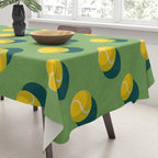 BALLS Tennis - grass court - pattern Tablecloth Gallery Image 3
