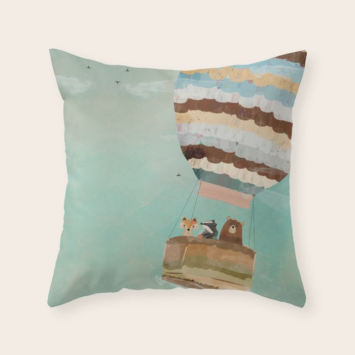 a little wondrous adventure Throw Pillow Gallery Image 1