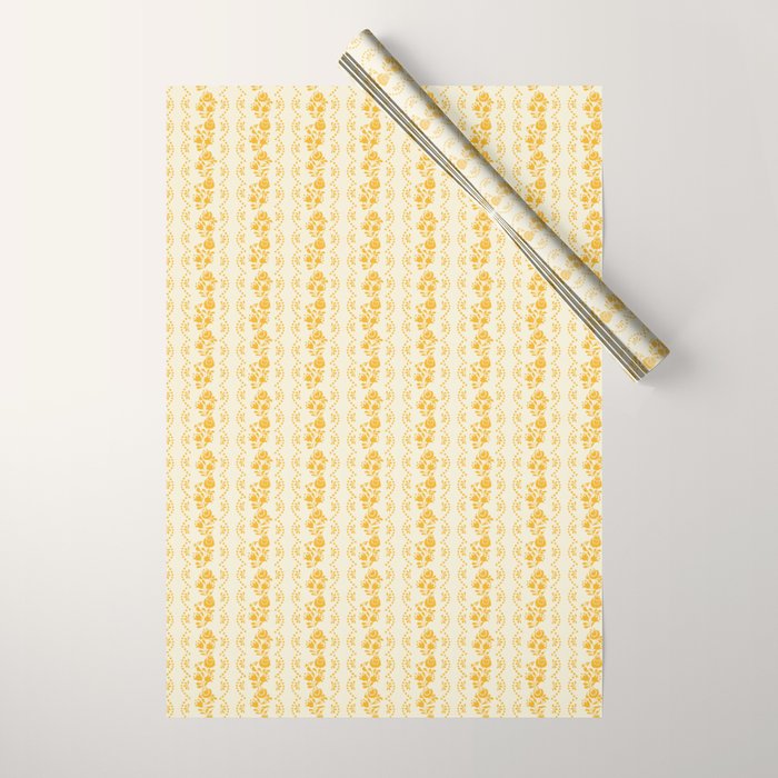 German Drapery - Yellow Wrapping Paper Gallery Image 1