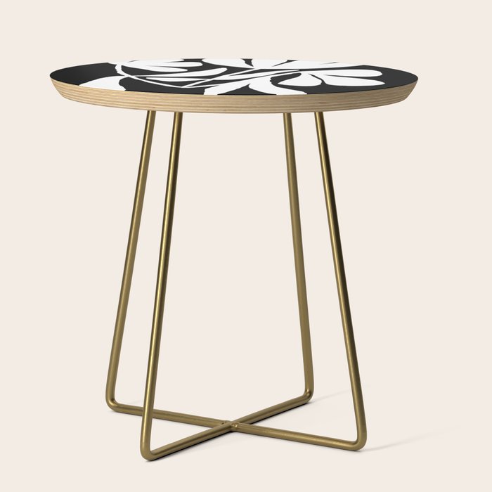 Tulip Fossil In Black  Side Table Gallery Image 1