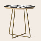 Tulip Fossil In Black  Side Table Gallery Image 1