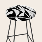 Tulip Fossil In Black  Stool Gallery Image 2