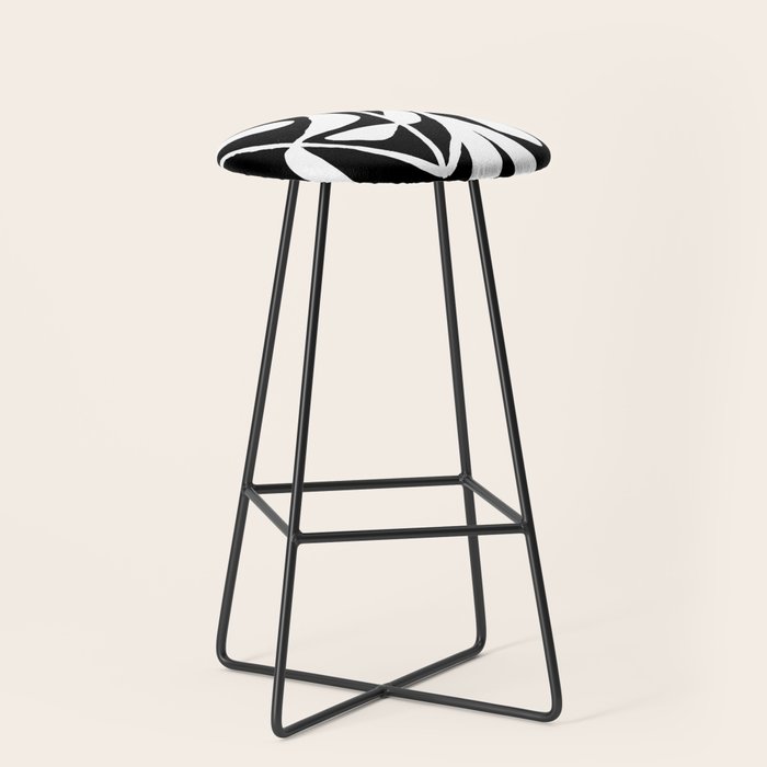 Tulip Fossil In Black  Stool Gallery Image 1