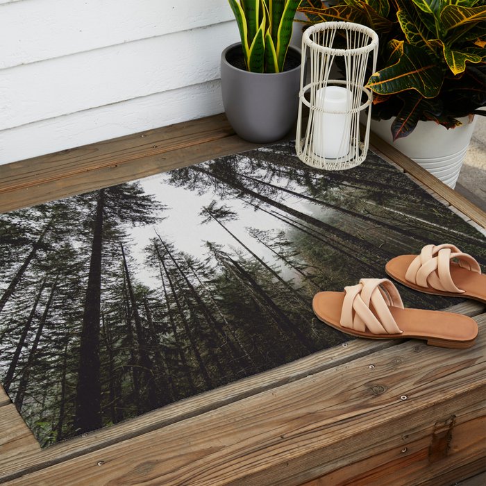 Pacific Northwest Forest Outdoor Rug Gallery Image 2