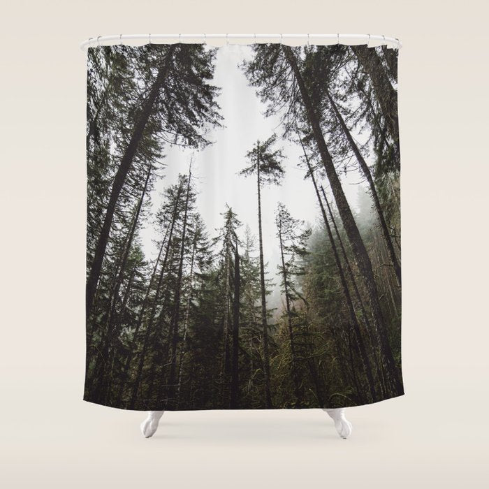 Pacific Northwest Forest Shower Curtain Gallery Image 1