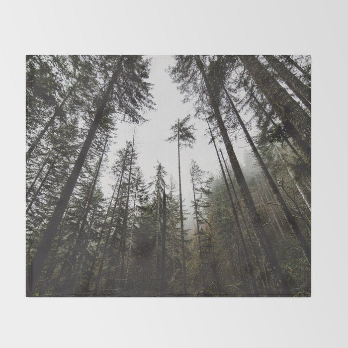 Pacific Northwest Forest Throw Blanket Gallery Image 2