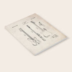 Bass Guitar Patent - Bass Guitarist Art - Antique Notebook Gallery Image 2