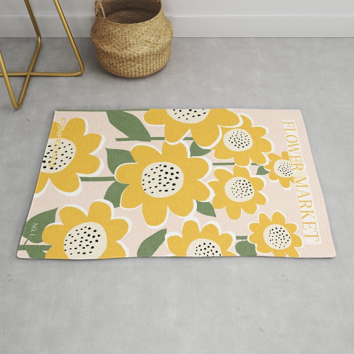Flower Market - Sunflower #1 Rug Gallery Image 1