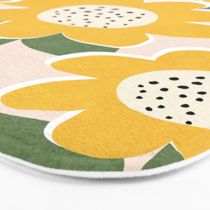 Flower Market - Sunflower #1 Bath Mat Gallery Image 3