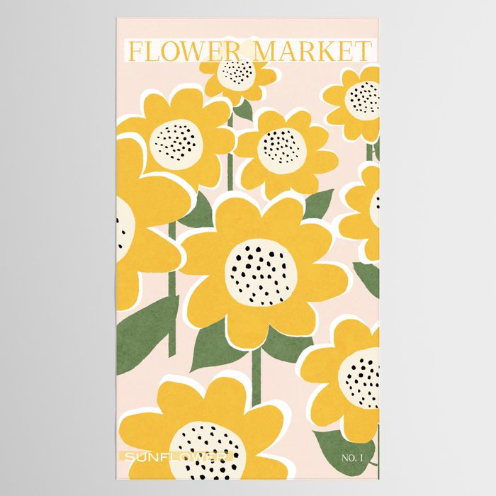 Flower Market - Sunflower #1 Tablecloth Gallery Image 2