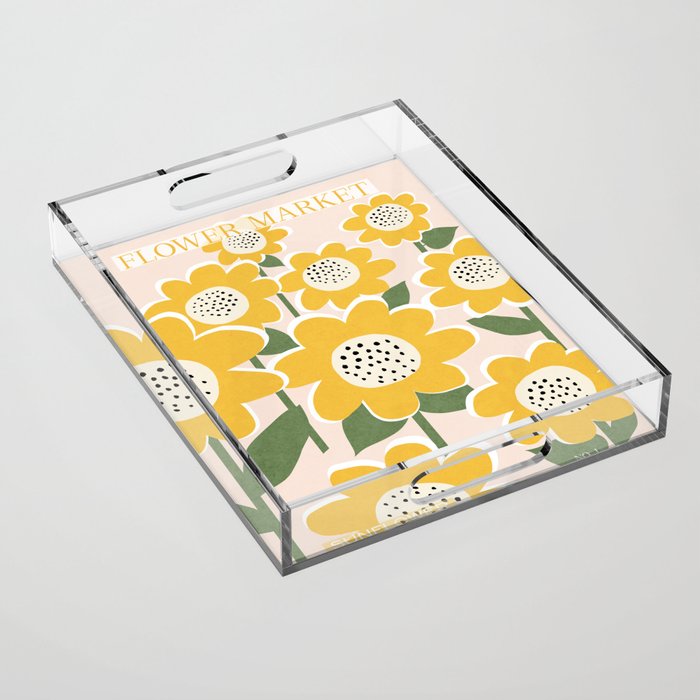 Flower Market - Sunflower #1 Acrylic Tray Gallery Image 1