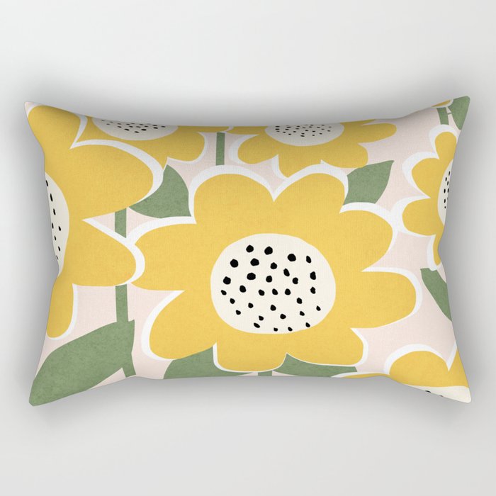 Flower Market - Sunflower #1 Rectangular Pillow Gallery Image 2