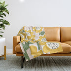 Flower Market - Sunflower #1 Throw Blanket Gallery Image 1